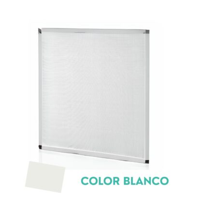 Mosquitera fija cortina de cristal blanca