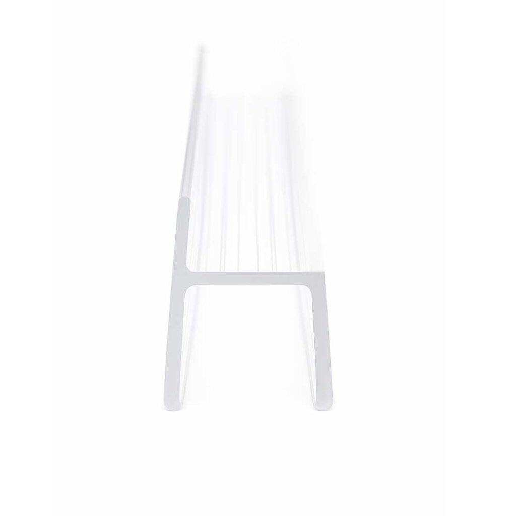 Juntas «h» Minúsculas Extraclaras para Cortinas de Cristal