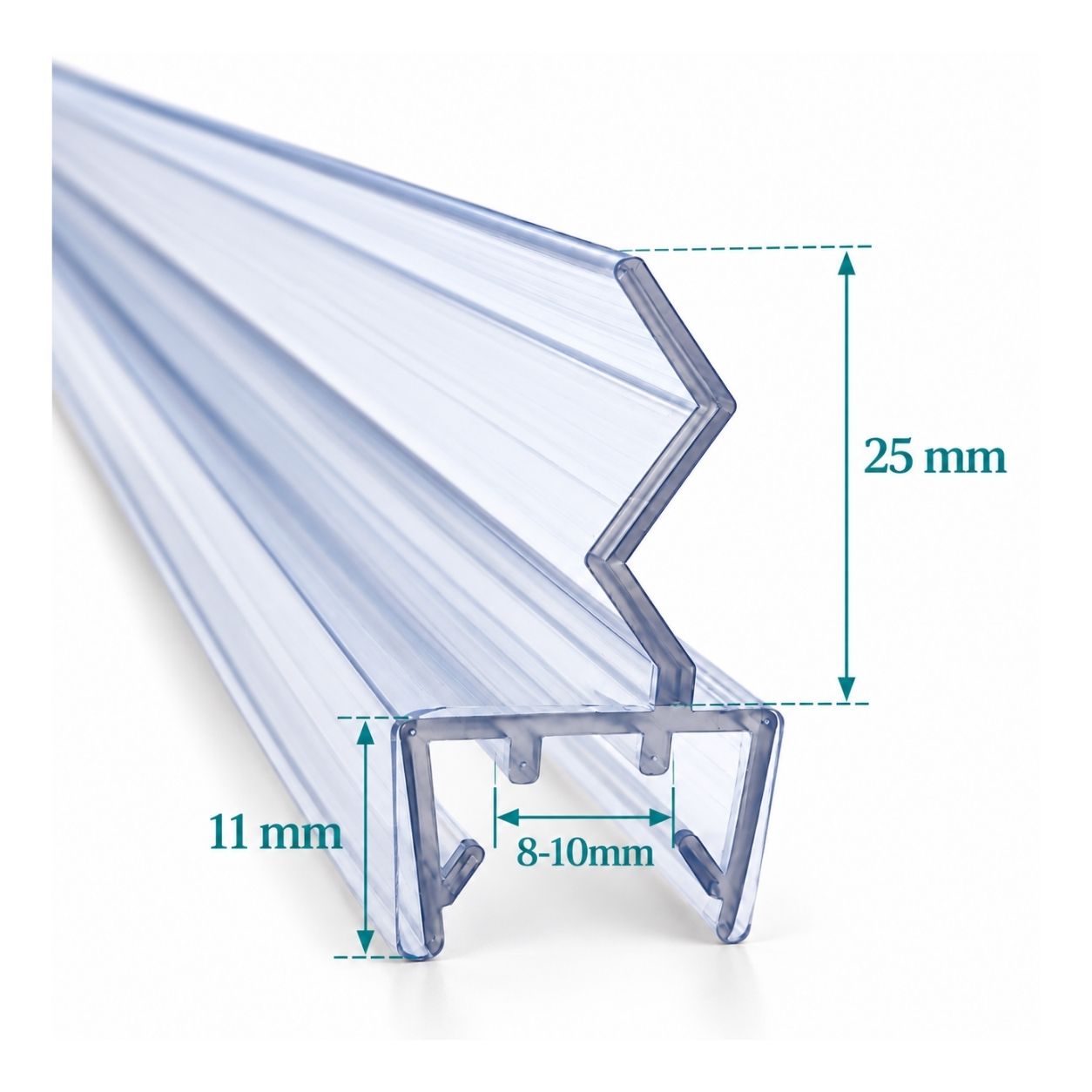 Junta Z (zigzag) para Cortinas de Cristal - Imagen 4